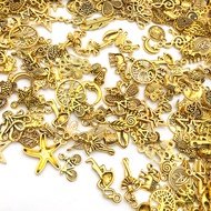 Mixed 20 Pieces/30 Pieces/50 Pieces Ancient Gold Small Pendants 20 Pieces/30 Pieces/50