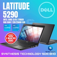 DELL LATITUDE 5290 I3/I5-7/8 GEN 8GB RAM + 128/256GB SSD REFURBISHED LAPTOP REFURNISH NOTEBOOK KOMPU