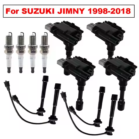 4pcs Set For SUZUKI JIMNY 1998-2018 1.3L M13A M16A SWIFT MZ GRAND VITARA JT IGNIS Ignition Coil & Sp