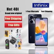 【Free Gifts】infinix Hot 40i Smartphone 5G Android Dual SIM Original 8+256GB HD+ 90hz Display 6.6” 90Hz IPS LCD Display 5000mAh 50MP COD