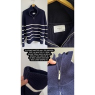 Preloved ecinos man sweater half zip knitted