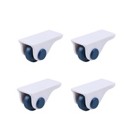 4Pcs Self Adhesive Swivel Casters Universal Furniture Wheel Castor Roller For Storage Box Platform Trolley Chair Paste Pulley Can Be Pasted Wheel Castor Roller