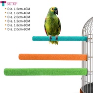 BETOP 4CM/8CM Natural Wood Pet Parrot Bird Claw Beak Grinding Perches Stand Rack Claw Grinding Stick Cage Accessories For Birds Squirrel Bird Supplies