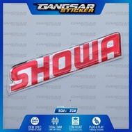 emblem timbul showa / emblem showa suspension / sticker shock depan showa