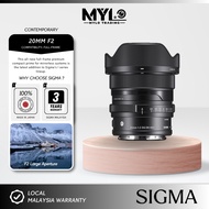 Sigma 20mm f/2 DG DN Contemporary Lens For Sony A7IV | A7MK IV | A7MK 4 | A7III | A7C | A7 II