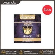 Okamoto Condom Okamoto Condoms For Men Crown 3PCS