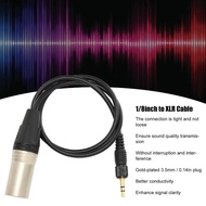 CLEIGHTEENCY 3.5mm to 3pin XLR Cable, 60cm / 2.0ft Locking Connector Balanced Audio Cable, 1/8inch T