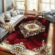 [Faux Cashmere + Washed Base] 1pc Washed Base Faux Cashmere Carpet, 1200g/㎡, 8.6mm Thick, Luxury Red