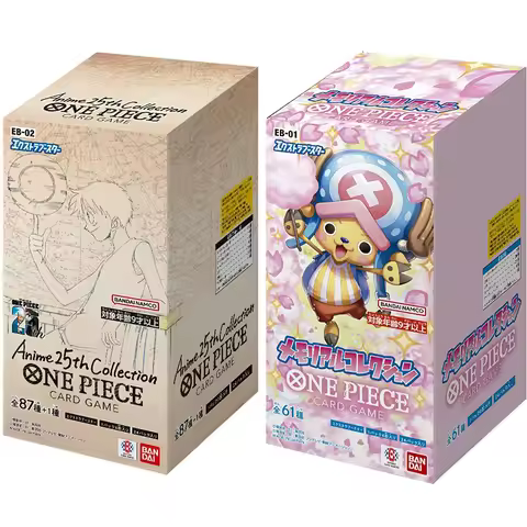 BANDAI Japanese Anime One Piece Card Game EB-02 EB-01 Booster Box Extra Booster Anime 25th TCG Colle