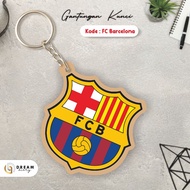 GANTUNGAN Indonesian Football Club Acrylic Keychain UV Print High Resolution 2MM Thickness Retail