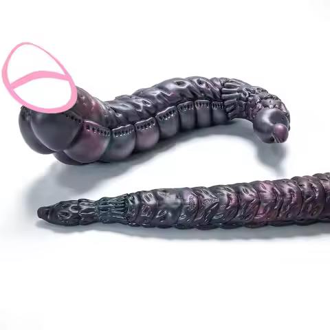 GEEBA Fantasy Deep-cave Worm Design Male Masturbator Ultra-Soft Silicone Realistic Vagina Men Stroke