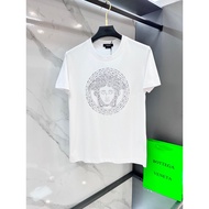 T-shirt Versace 2026 untuk lelaki dan wanita, T-shirt bercorak lengan pendek, T-shirt bergaya, T-shi