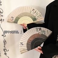 Chinese Style Folding Small Fan Female Carry Hanfu Horse Face Skirt Ancient Costume Dance Fan New Ch