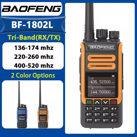 BF-1802L Walkie Talkie Type-c NOAA 999 Chan BF-H7 5W Wireless Copy Frequency FM VOX Power Saving Hig