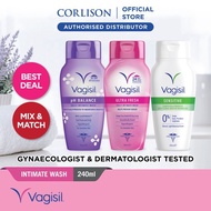 Vagisil pH Balance Intimate Wash 240ml/Sensitive Intimate Wash 240ml/Ultra Fresh Intimate Wash 240m
