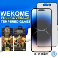 WK Design High Premium Full Coverage Tempered Glass 16 16Plus 16Pro 16ProMax 15 15Pro 14/13/12 all s