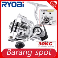 RYOBI spinning reel Power mesin pancing13+1BB All Metal Double Spool Fishing Reel 5.2:1 g Big Trolling casting reel
