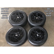 USED RIM BBS 15 INCH WITH TYRE 205/50/15 FOR MYVI ALZA WIRA VIOS YARIS HONDA HATCHBACK JAZZ CITY