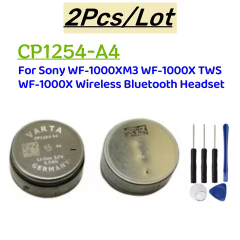 2pcs New 3.7V Li-ion CP1254 ForVar 55mAh CP1254 A3 Battery for True Headset for Edifier TWS NB2 Pro 