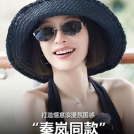 FAKE * M * ee Home Old Money Style Big Frame Sunglasses Can Be Equipped with Myopia noca Style Gold 