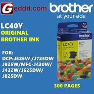 BROTHER LC-40 YELLOW CARTRIDGE FOR J430W  J625DW  J825DW LC40 LC40Y LC40-Y LC-40Y LC-40-Y