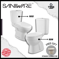 Close-Couple WC Toilet Bowl S-Trap Wash Down Water Closet Mangkuk Tandas Duduk 10 Inch (250MM)