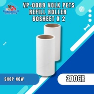 VP-0089 VOLK PETS REFILL ROLLER 60 SHEETS X 2