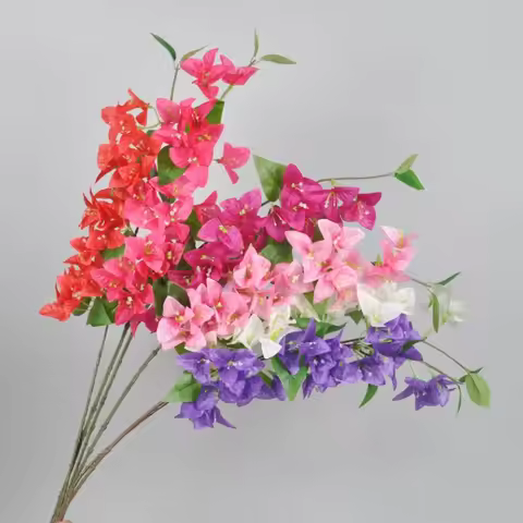 100pcs Silk Bougainvillea Glabra Artificial Climbing bougainvillea spectabilis 30.71" six colors for