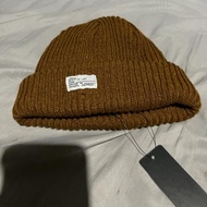 Original Crooz Beanie Hat Identity Woven Brown Topi Kupluk