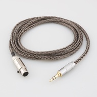 RGHYT หูฟัง8 Core สายอัพเกรด3.5มม. ปลั๊กสเตอริโอเป็น Mini XLR สำหรับ AK G Q701 K240S K271 K702 K141