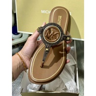 [Zara Frags] Michael K0rs Aubrey Logo and Leather T-Strap Sandals 6/7/8/9