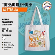 Premium Canvas Tote Bag Souvenir Country Souvenir AUSTRALIA _ LSouvenir