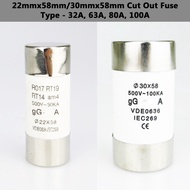 3H [32A/63A/80A/100A] (22mmx58mm)/(30mmx58mm) Cut Out Fuse