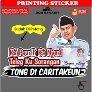 NEWEST Dedi Mulyadi Kapeurih kanyeri Teleg Stickers I'm / KDM Dedi Mulyadi/s Father Aing/s Motorcycl