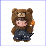SQ4 Hirono Living Wild Bear-Coated Torchbearer Blind Box Vinyl-Plush Doll Bag Charm plushie QS4