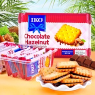 Malaysia IKO Sandwich Biscuits Chocolate Hazelnut Sauce Lemon Cheese Flavor Sandwich Biscuits 180g99