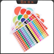 X.B.K 10 Sheets Polka Circle Office Classroom Party Decoration Toys Diary Decoration Marking Stier 6