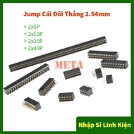 Jump double straight 2.54mm 2x5P, 2x10P, 2x20P, 2x40P