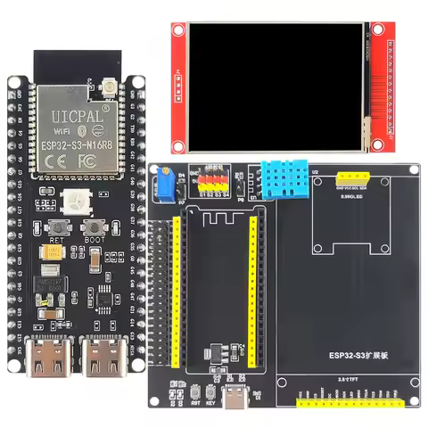 ESP32-S3-DevKitC-1 Development Board Kit With 2.8 Inch TFT LCD BT 2.4G Wifi Module 8MB PSRAM 16MB FL