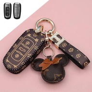 High quality For [Proton] X50 X70 keyless cowhide key cover keychain auto parts