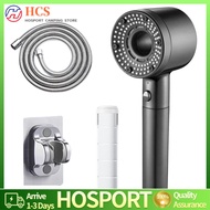 【HCS】High-Pressure Shower Head Set One-Touch Stop Rainfall Shower Head Water Saving Shower Mixer for