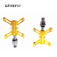 Litepro MTB Mountain Universal Bicycle QR Pedal Sealed Bearing Butterfly BMX Folding Bike Aluminum A