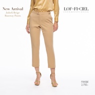 LOF-FI-CIEL womans pants Jubili Runway กางเกงผู้หญิง ขาตรง ทรงสลิม สีเบจ F9X5BE
