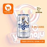 [ YW MAJU ] Tiger Crystal Cold Filtered Lager Beer Can 4.2% Alcohol (24 x 320ml)