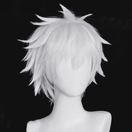 Anime Gojo Satoru Cosplay Wigs Cosplay White Gojo Satoru Wig Heat Resistant Synthetic Hair Party Wig