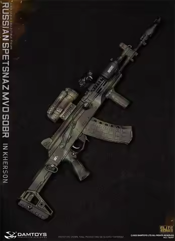 1/6 DAMTOYS DAM 78097 Russian Special Response Team Male Mini Weapon Toys Model AK12 Clips Sling Sig