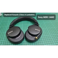 【Used Like New】Sony MDR-1AM2 Headphones｜Lambskin Earpads + Custom Cable + Original Cable｜Hi-Res Audi