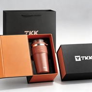 TKK แก้วกาแฟสแตนเลส 630ml เก็บอุณหภูมิ เคลือบเซรามิก พร้อมหลอด แก้วพรีเมียม เหมาะสำหรับเป็นของขวัญ