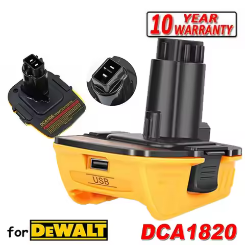 Battery Adapter DCA1820 for Dewalt 20V Lithium Battery Convert to for Dewalt Drill 18V NiCad & NiMh
