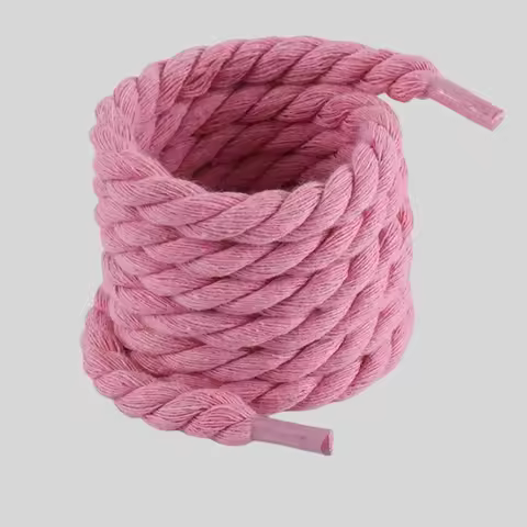 2PCS 10mm Width Round Linen Shoelaces for Sneakers Suitable Board Shoes Canvas AF1/AJ Shoe Rope Spor